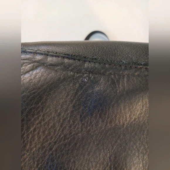 American Leather Company Black Satchel Purse - Picture 8 of 15